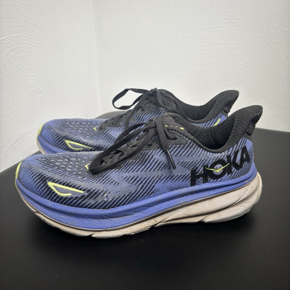 Hoka One One Womens Clifton 9 1127896 BCKS Purple Running Shoes Sz 8.5B Athletic